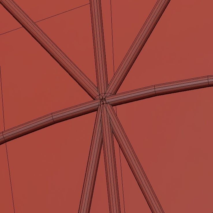 SEGNI two pendant lights hanging from wire frame 3D model_2