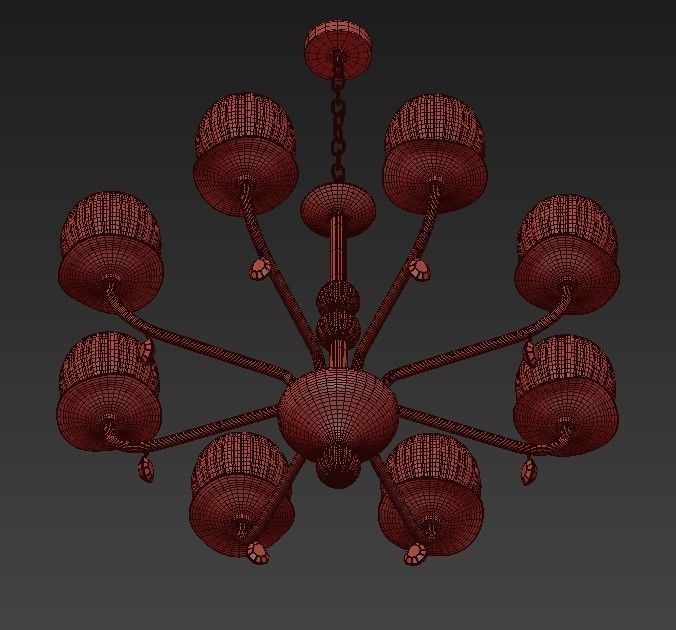 DAFNE chandelier 3D model_2