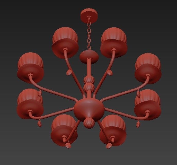 DAFNE chandelier 3D model_4
