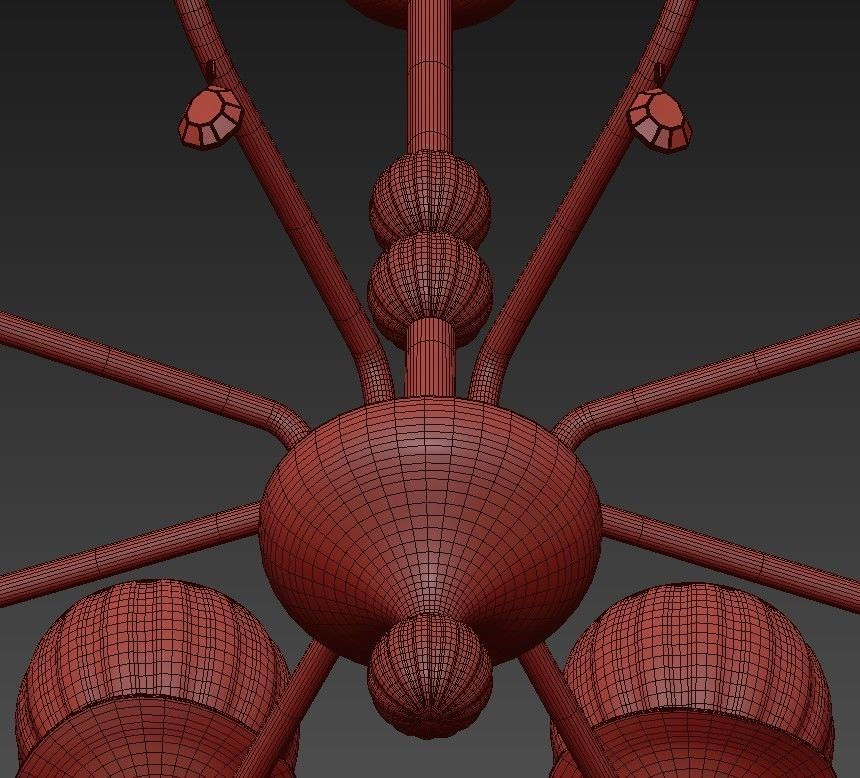 DAFNE chandelier 3D model_7