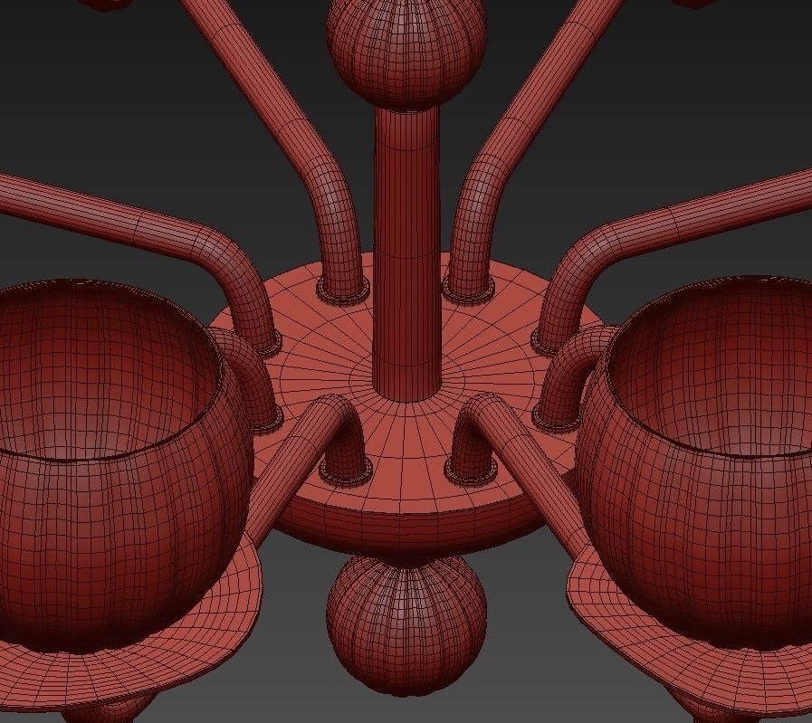 DAFNE chandelier 3D model_8