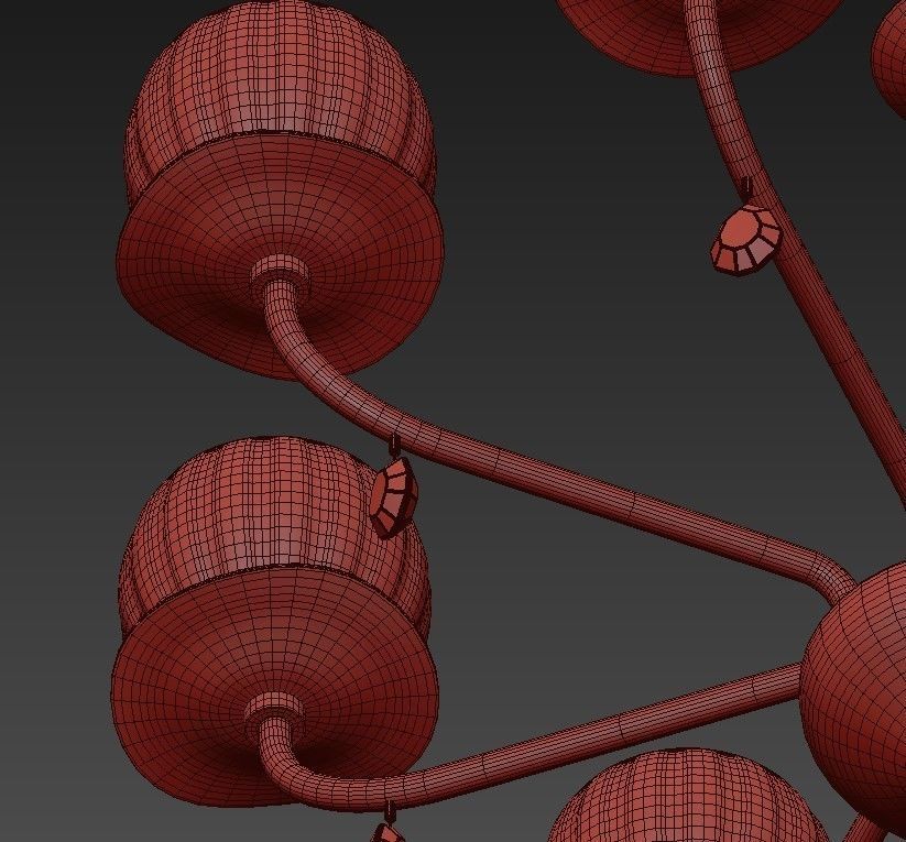 DAFNE chandelier 3D model_6