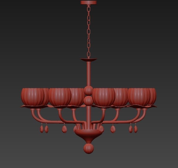 DAFNE chandelier 3D model_3