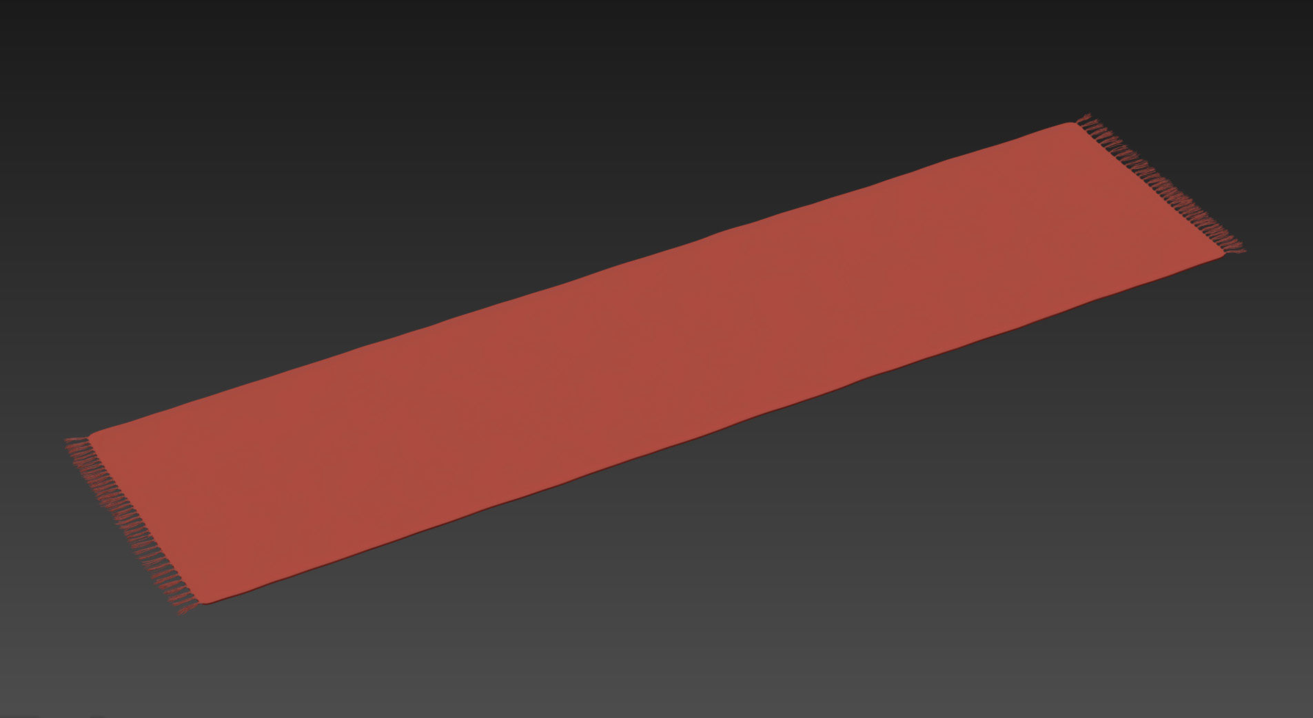 Carpet Hand Woven Striped Pattern Cotton - Gray 3D model_11