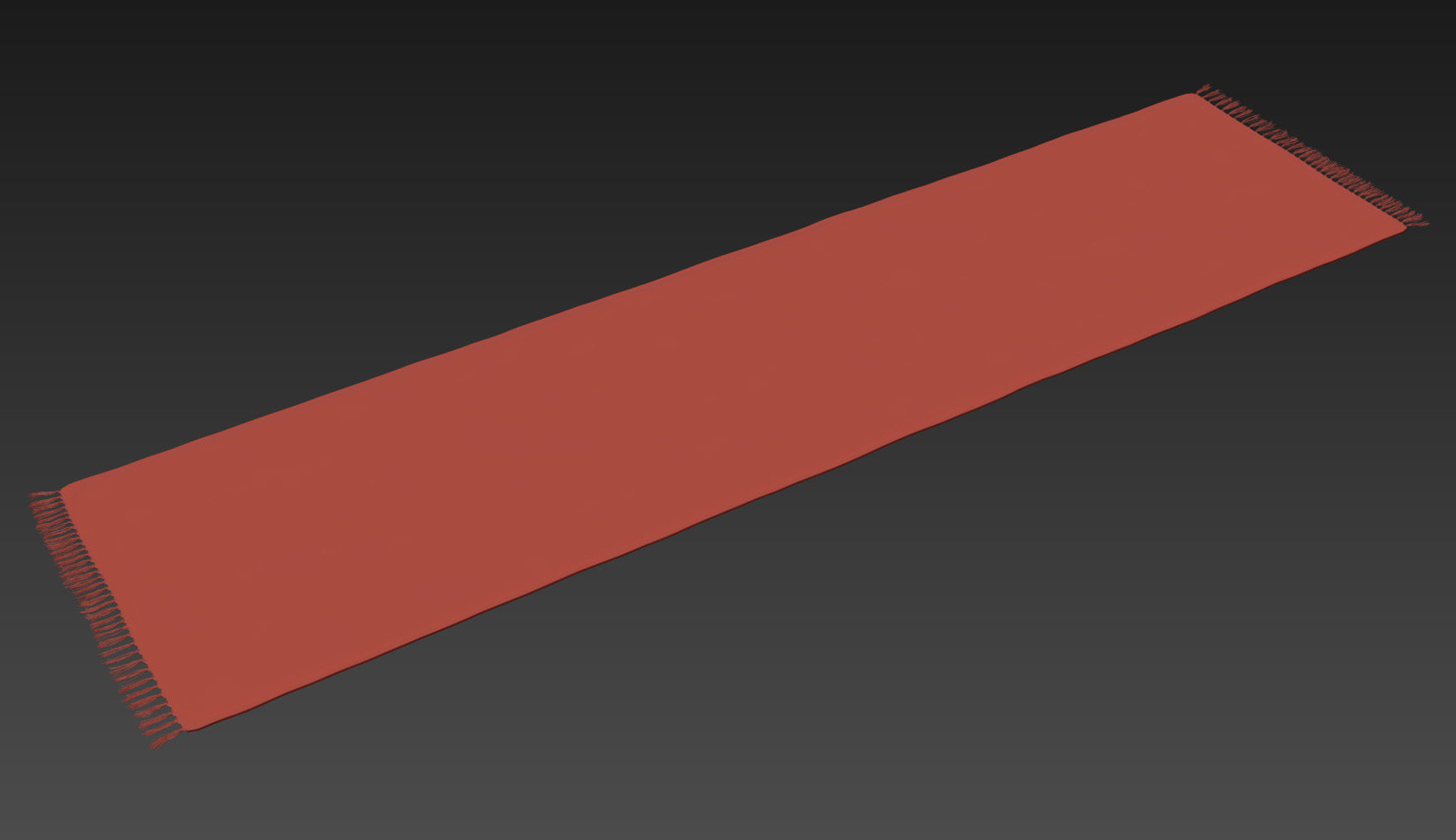 Carpet Hand Woven Striped Pattern Cotton - Gray 3D model_5