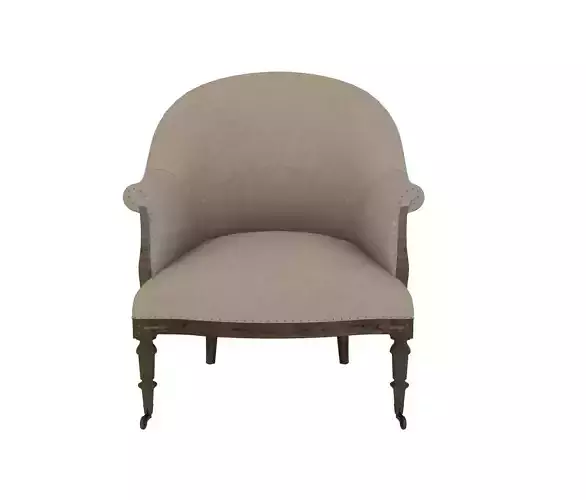 Armchair 3D model detailed design
