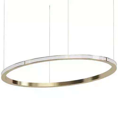 ECLIPSE circular pendant light in gold