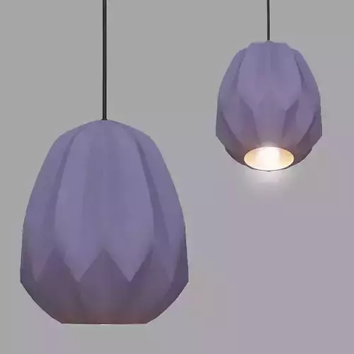 MEDDEL origami lamp with flower