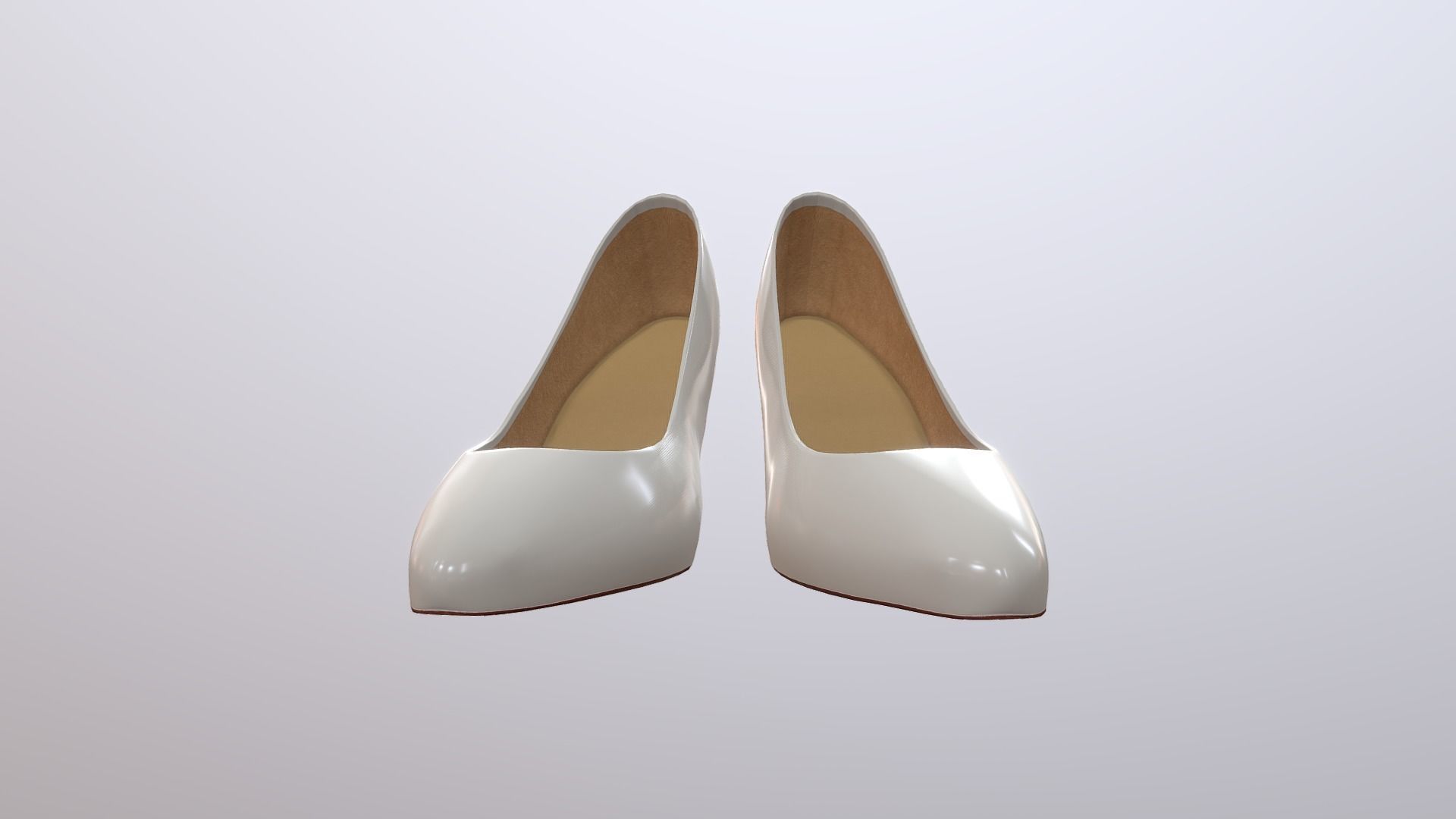 High Heel Shoes Low-poly 3D model_9