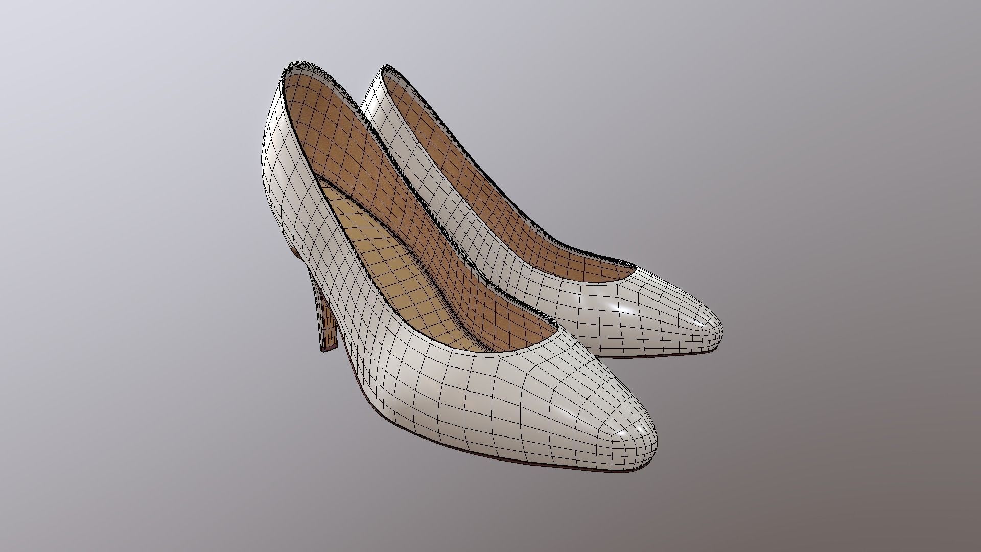 High Heel Shoes Low-poly 3D model_6