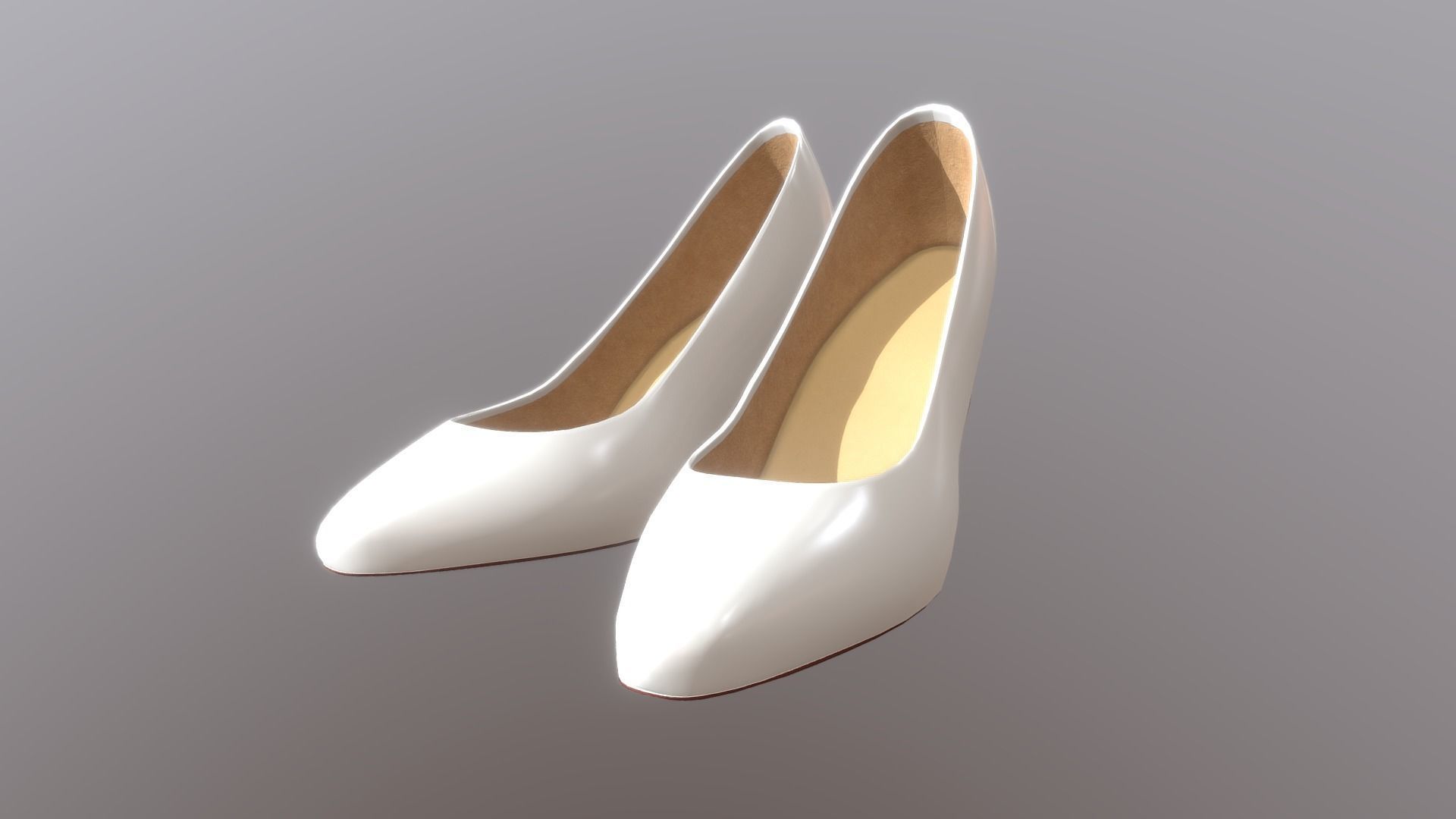 High Heel Shoes Low-poly 3D model_1