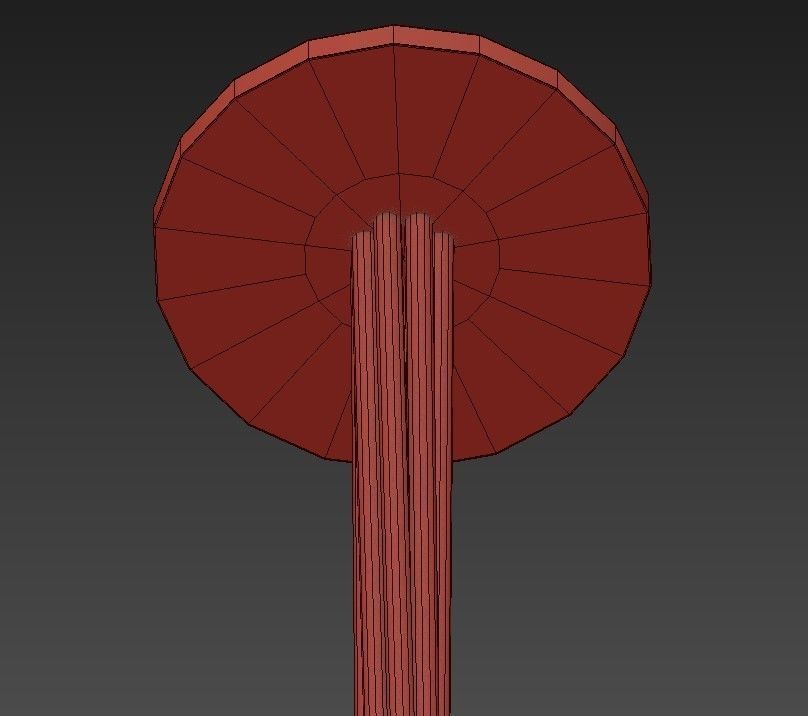 PETRA gold chandelier with two round circles hanging from it 3D model_4