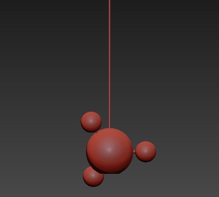 BUBBLE ball hanging 3D model_1