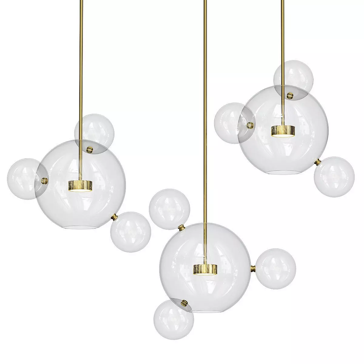 BUBBLE ball hanging 3D model_0