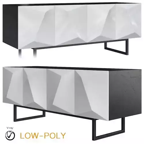 Sales Online Prisma Sideboard White 3d model
