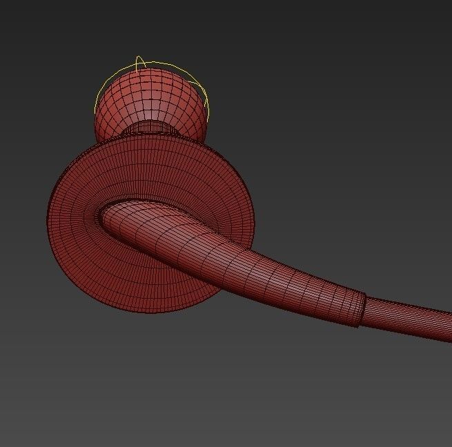 OLIMPO chandelier with eight lights and metal frame 3D model_5