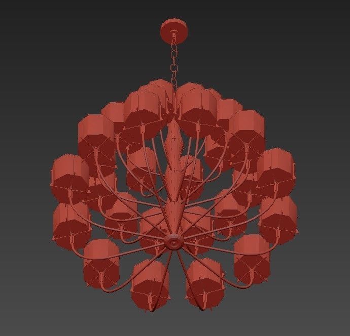 FLOW CHANDELIER 3D model_2