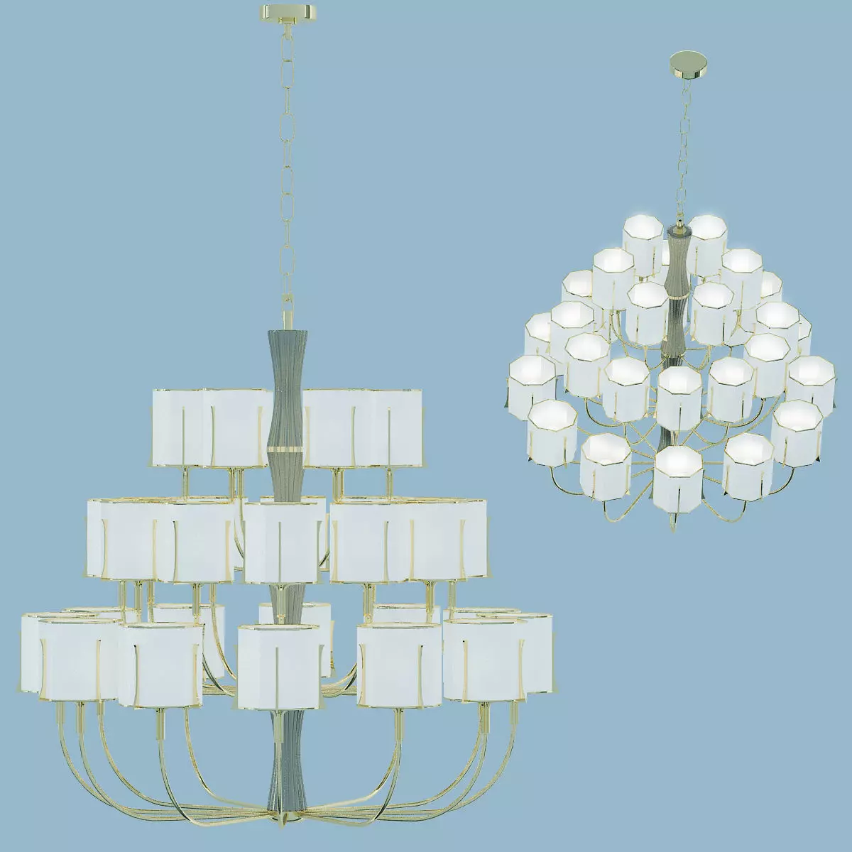 FLOW CHANDELIER 3D model_0