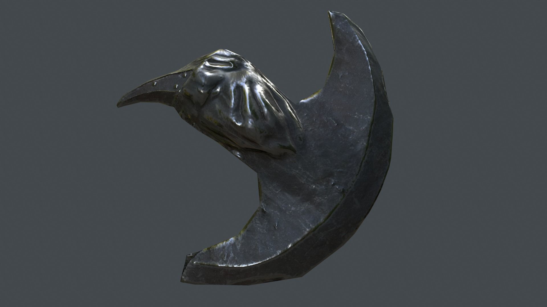 Axe Weapon for Games  Low-poly 3D model_5