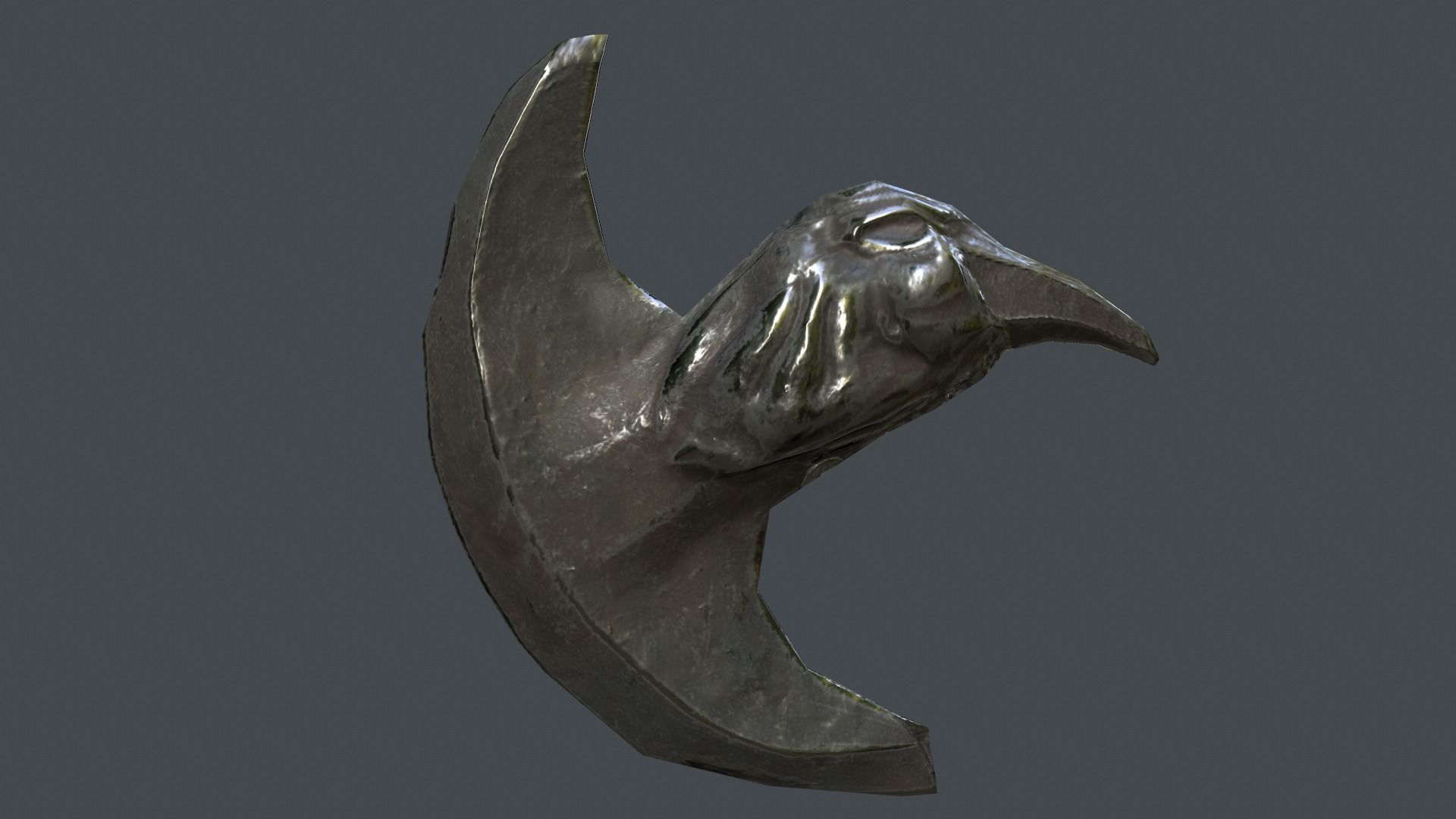 Axe Weapon for Games  Low-poly 3D model_4
