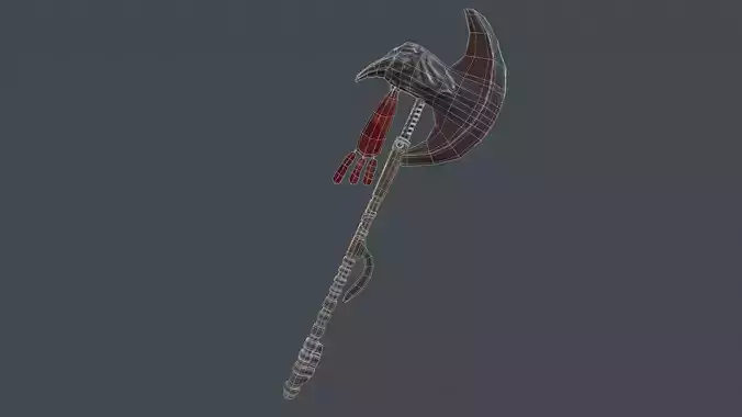 Axe Weapon for Games  Low-poly 3D model