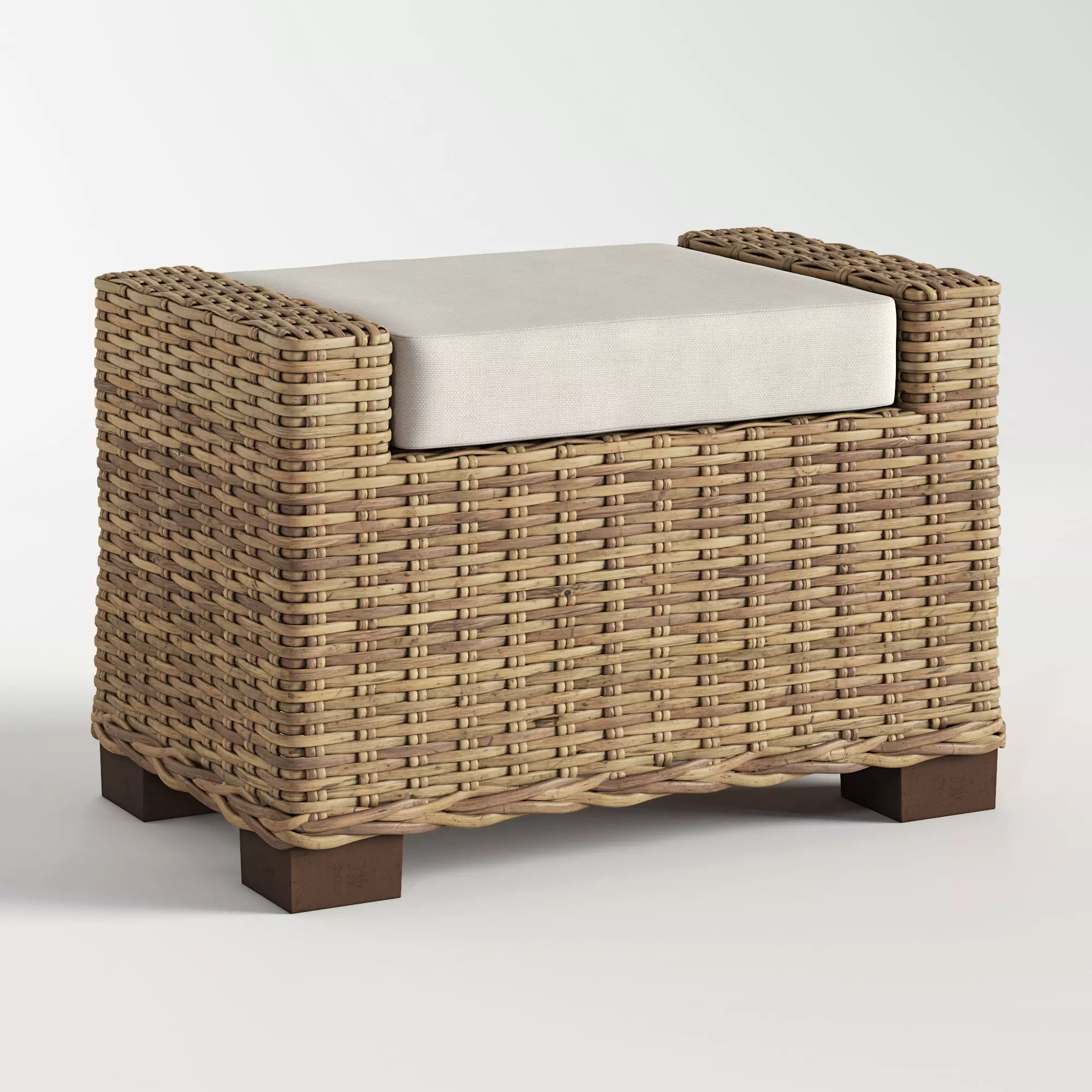 Lacquered Kubu-Rattan 3D model