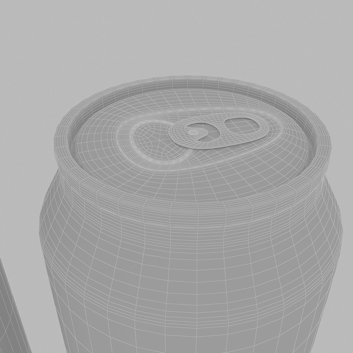 3D Can two cans Low-poly 3D model_7
