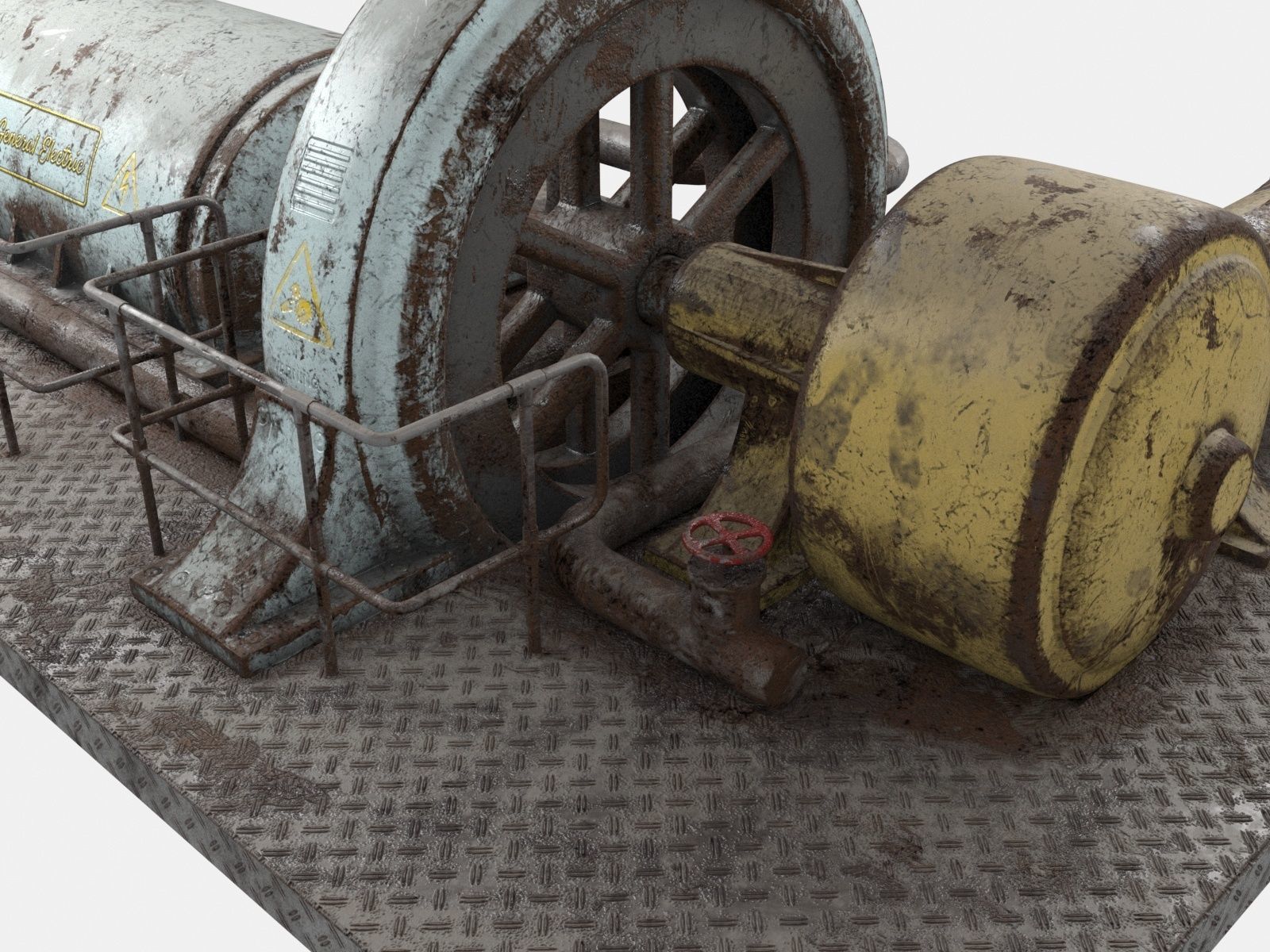Old Generator  3D model_1
