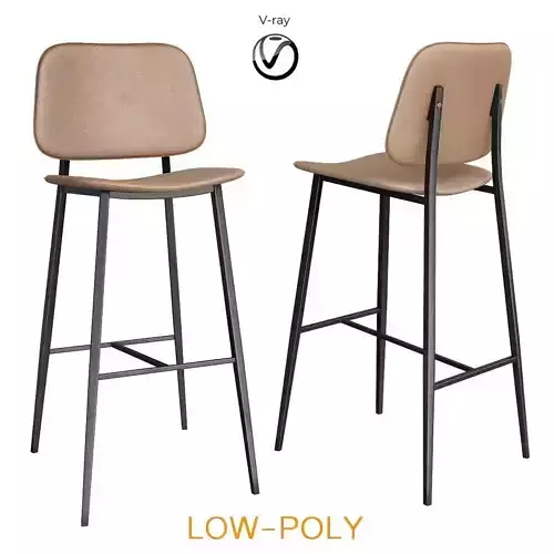 Bar stool - Vita Luce 3d model