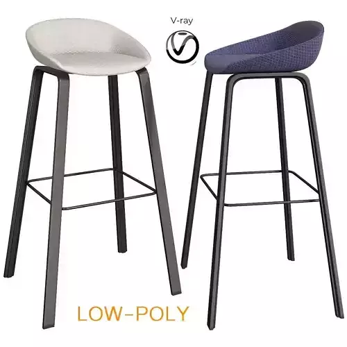 Hay Aas 32 Barstool 3d model