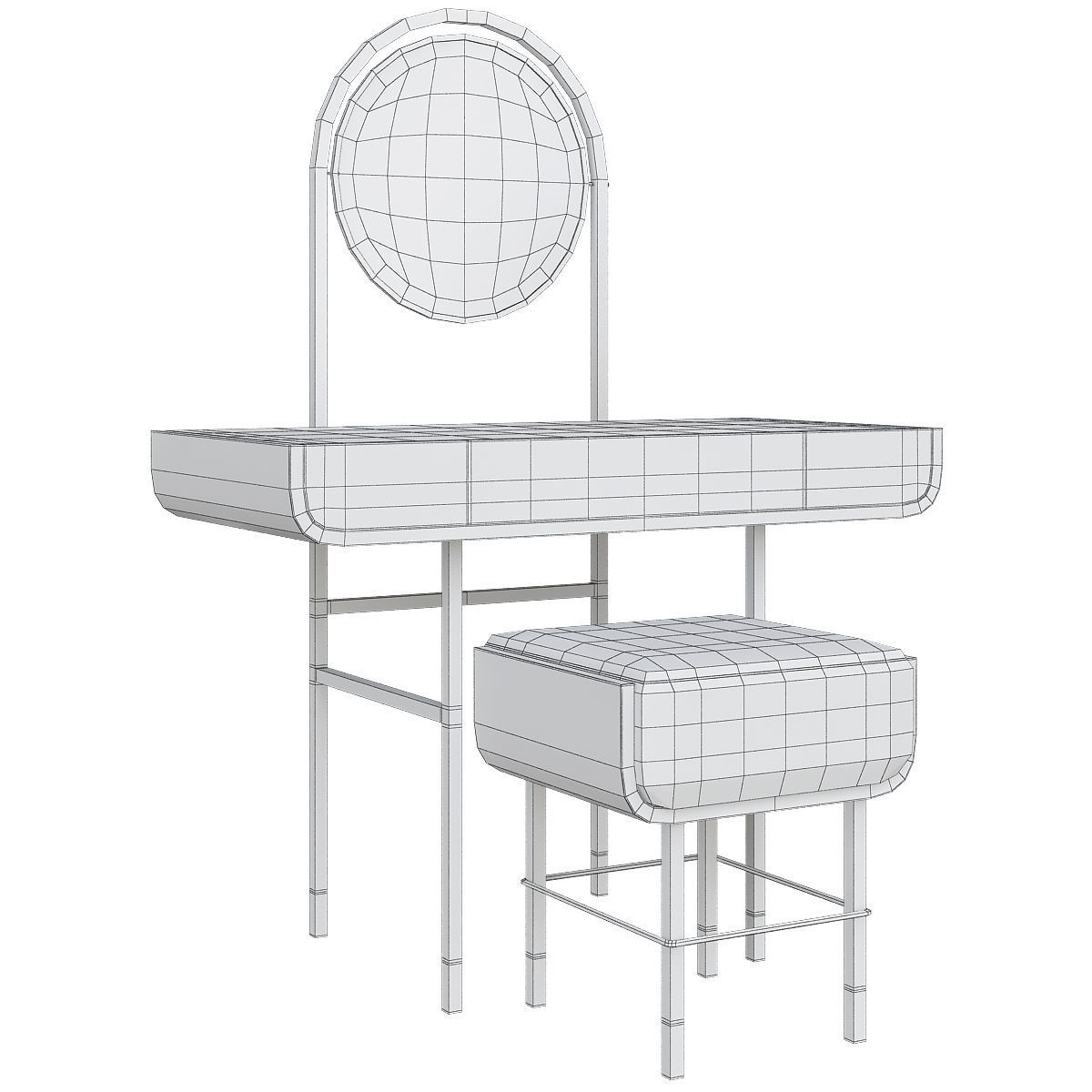 Dressing table Spring Season Arrived 3d model Low-poly 3D model_1