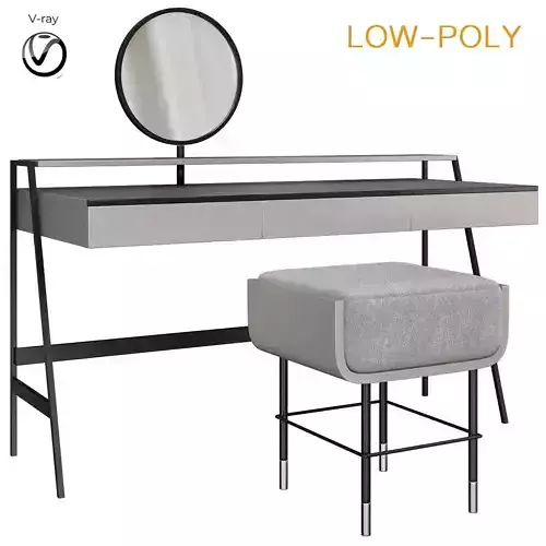 Dressing table  VENERE By Gallotti Radice 3d model Low-poly 3D model