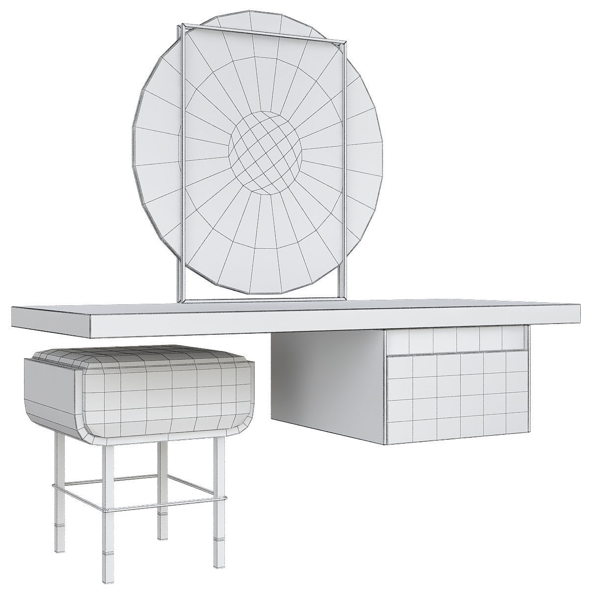 Dressing table MUSKAT APARTAMENT 3d model Low-poly 3D model_1