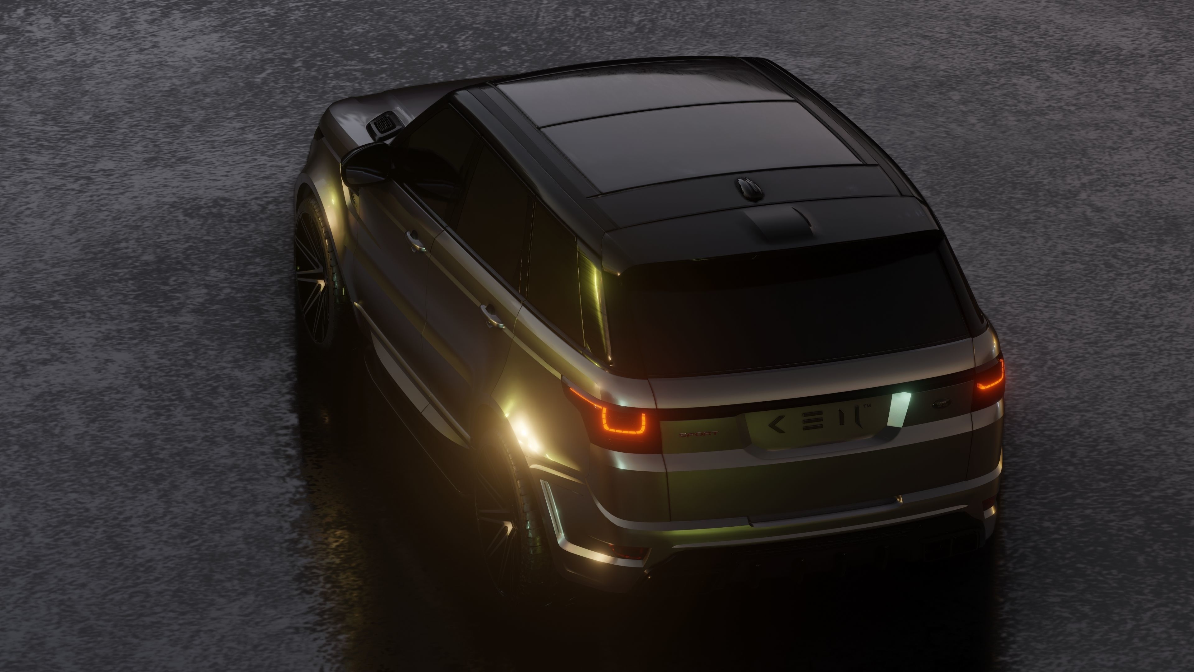 2016 Custom Land Rover Range Rover Sport Free 3D model_2