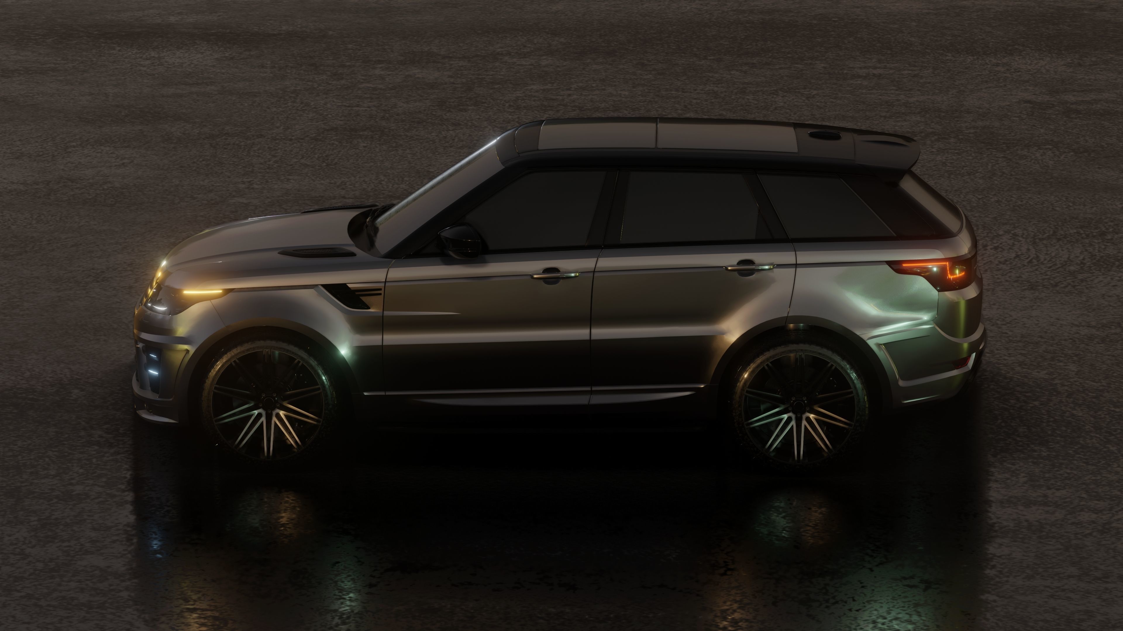 2016 Custom Land Rover Range Rover Sport Free 3D model_4
