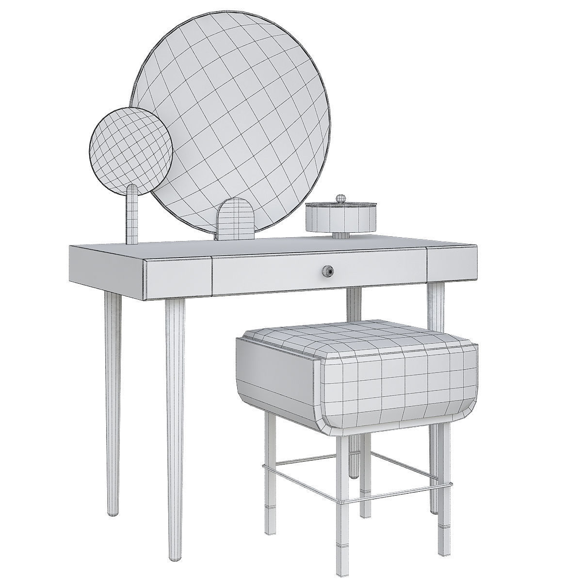 Dressing table   Maison Dada launches furniture 3d model Low-poly 3D model_1
