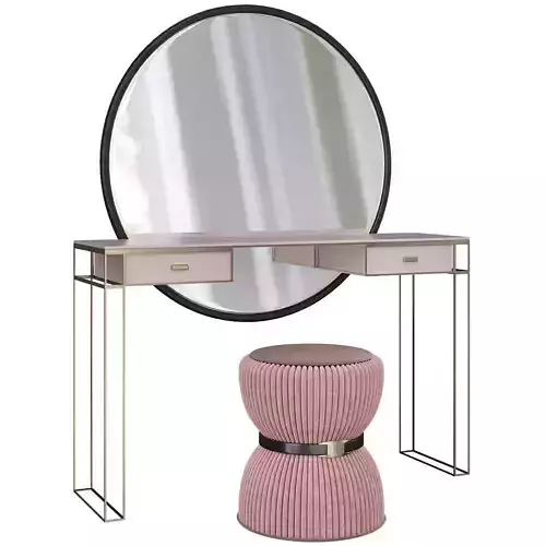 Dressing table La Perla presents design masterpiece Mia 3d model Low-poly 3D model