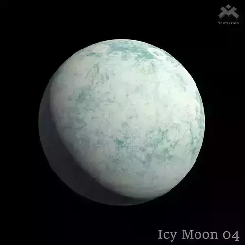 Icy Moon 04 - 8k PBR Low-poly 3D model
