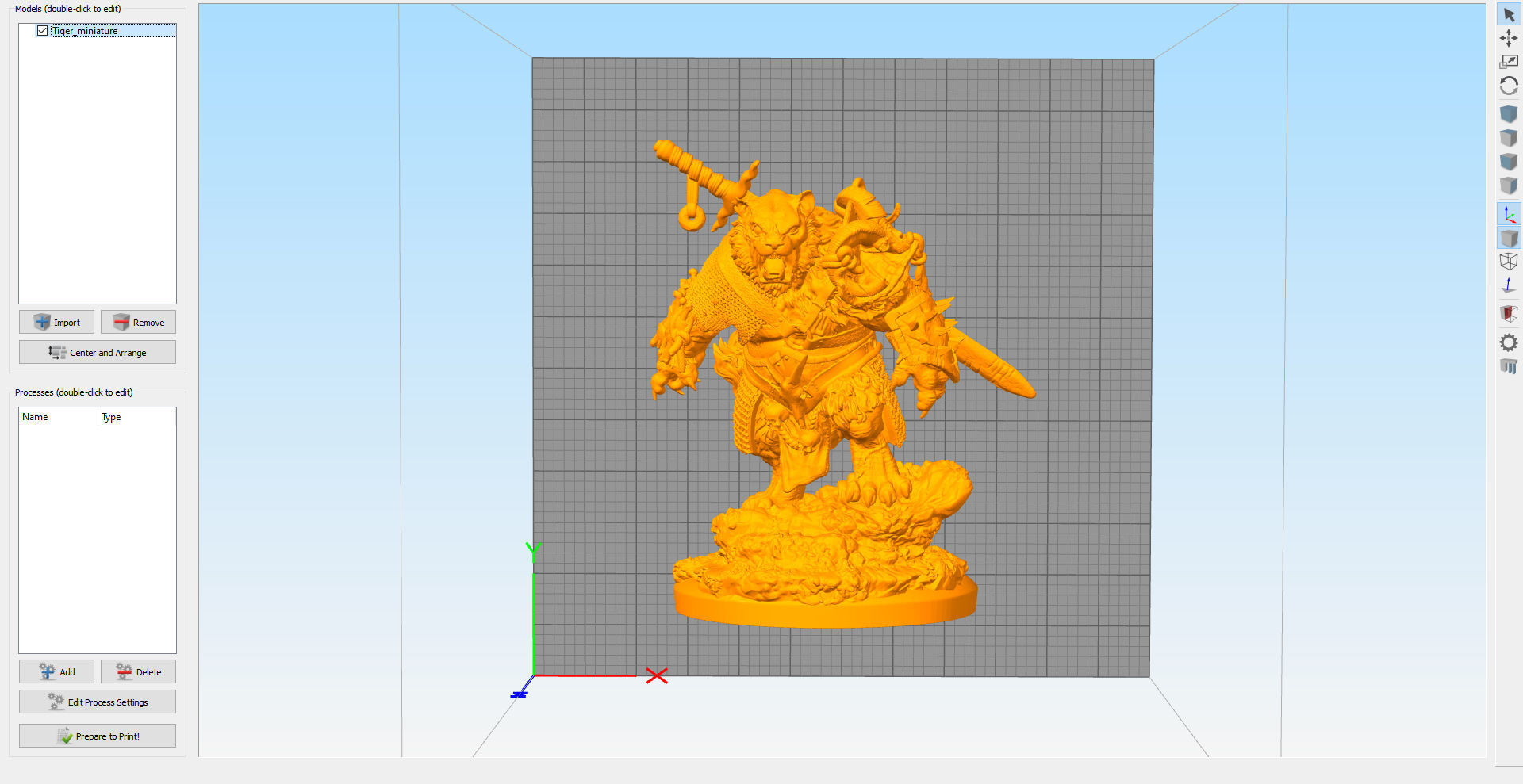 Tiger warrior by creative geek  MB 3D print model_8