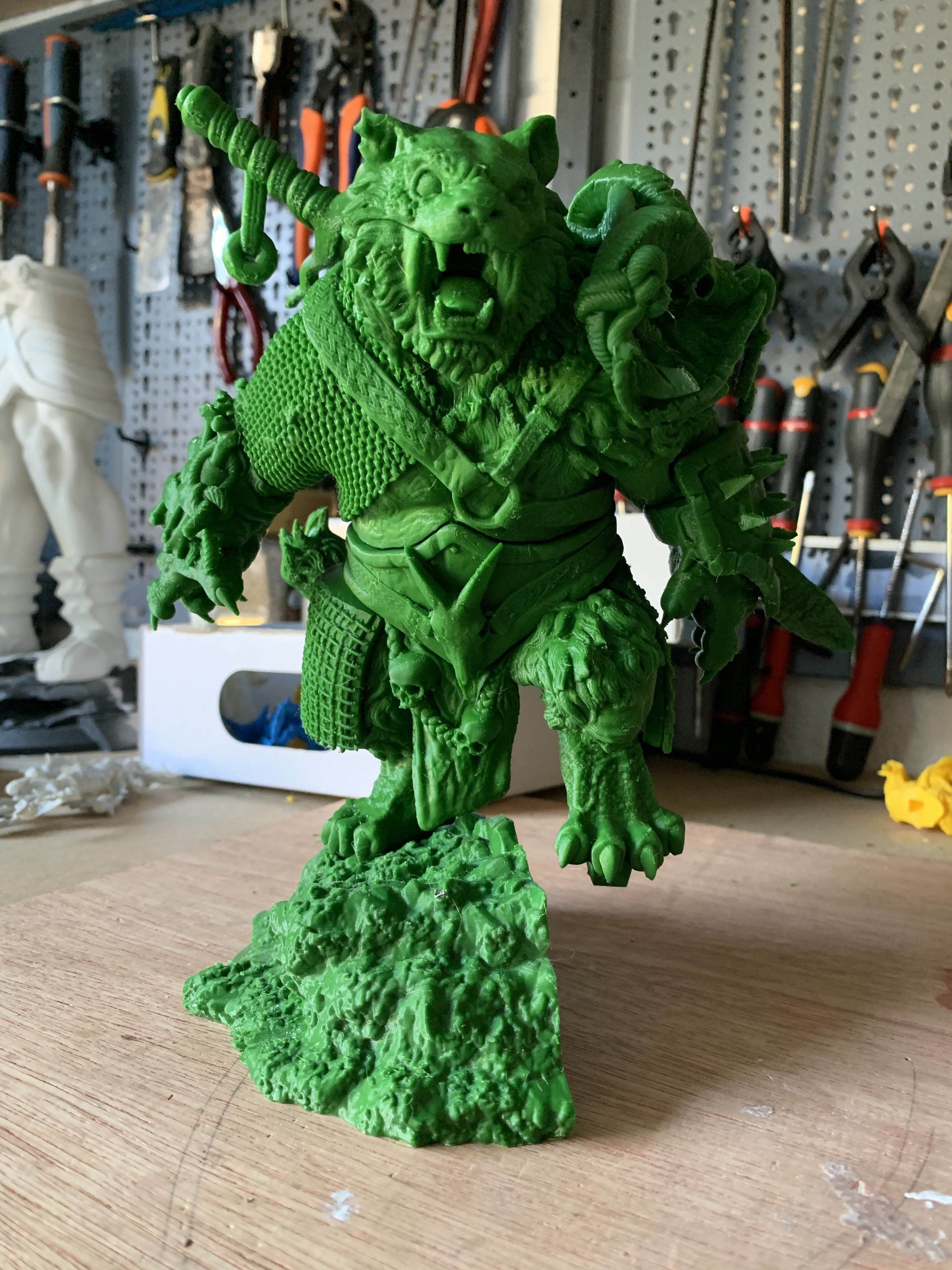 Tiger warrior by creative geek  MB 3D print model_12