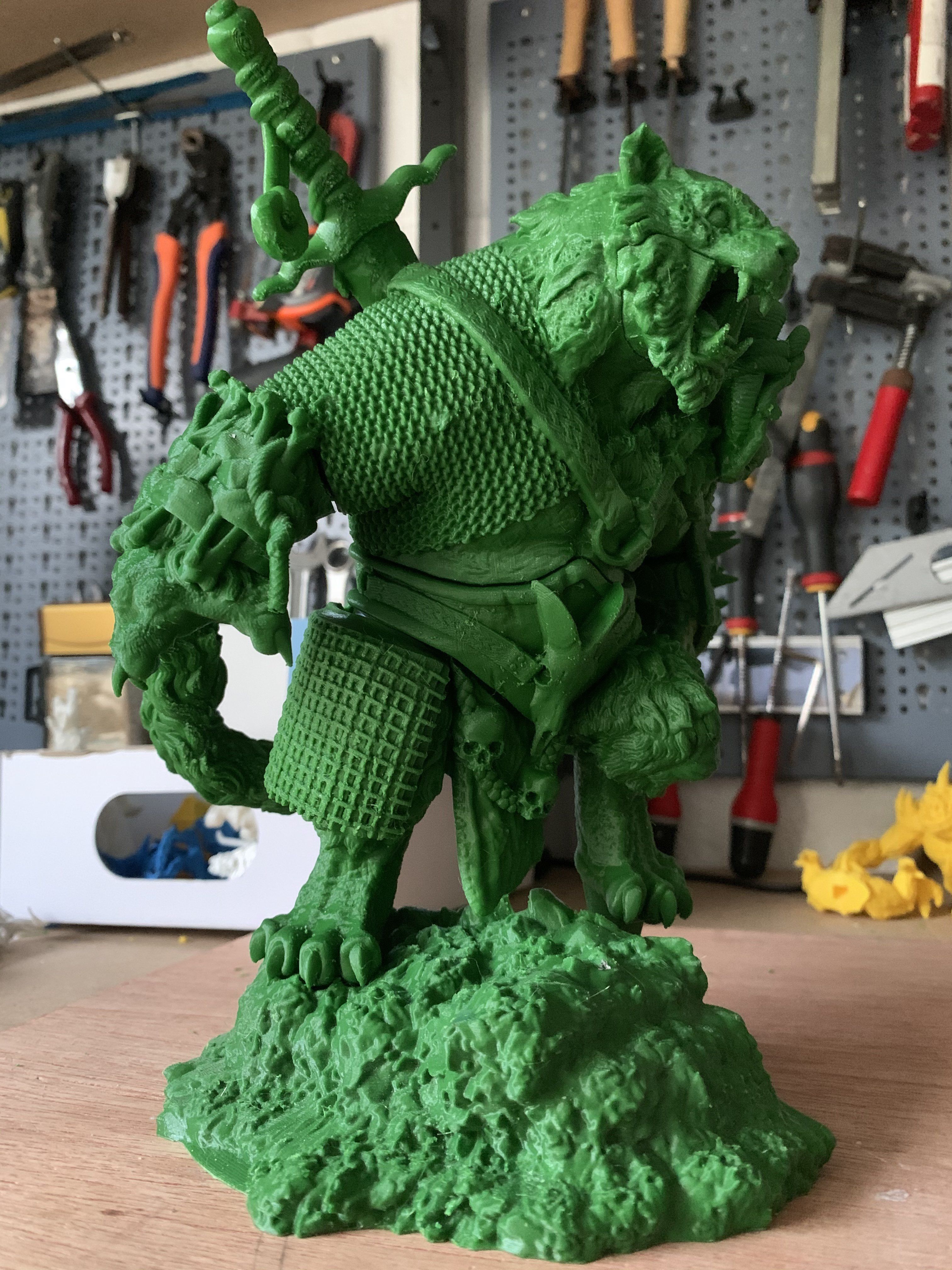 Tiger warrior by creative geek  MB 3D print model_11