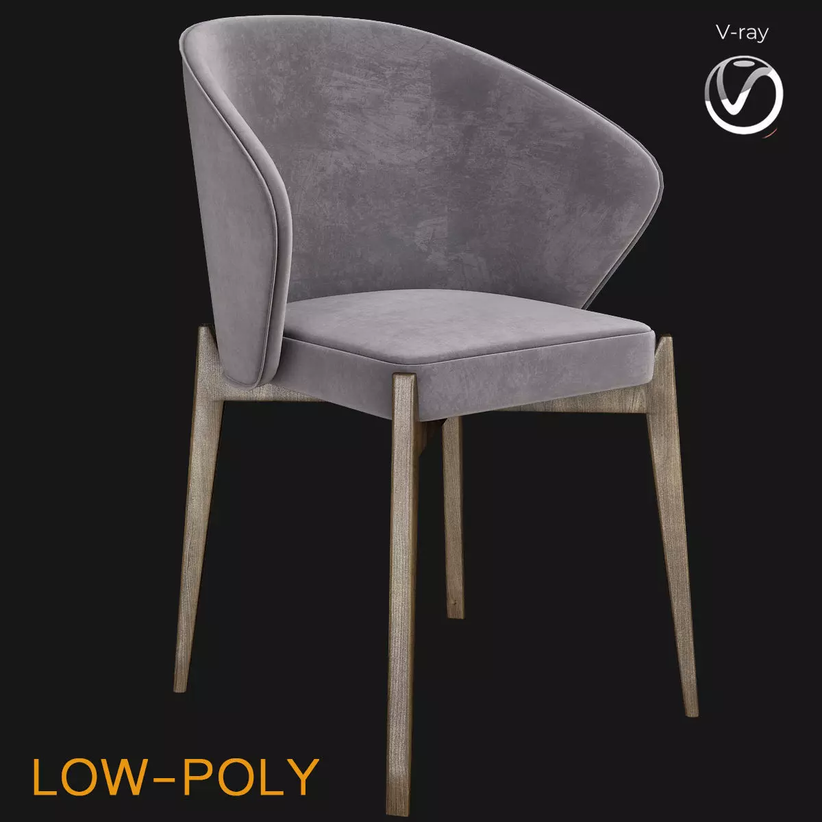 Ellen Dining Chair Astele 3d model Low-poly 3D model_0