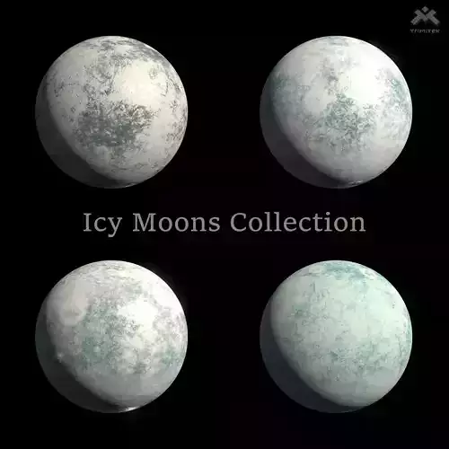 Icy Moons Collection - 8k PBR 