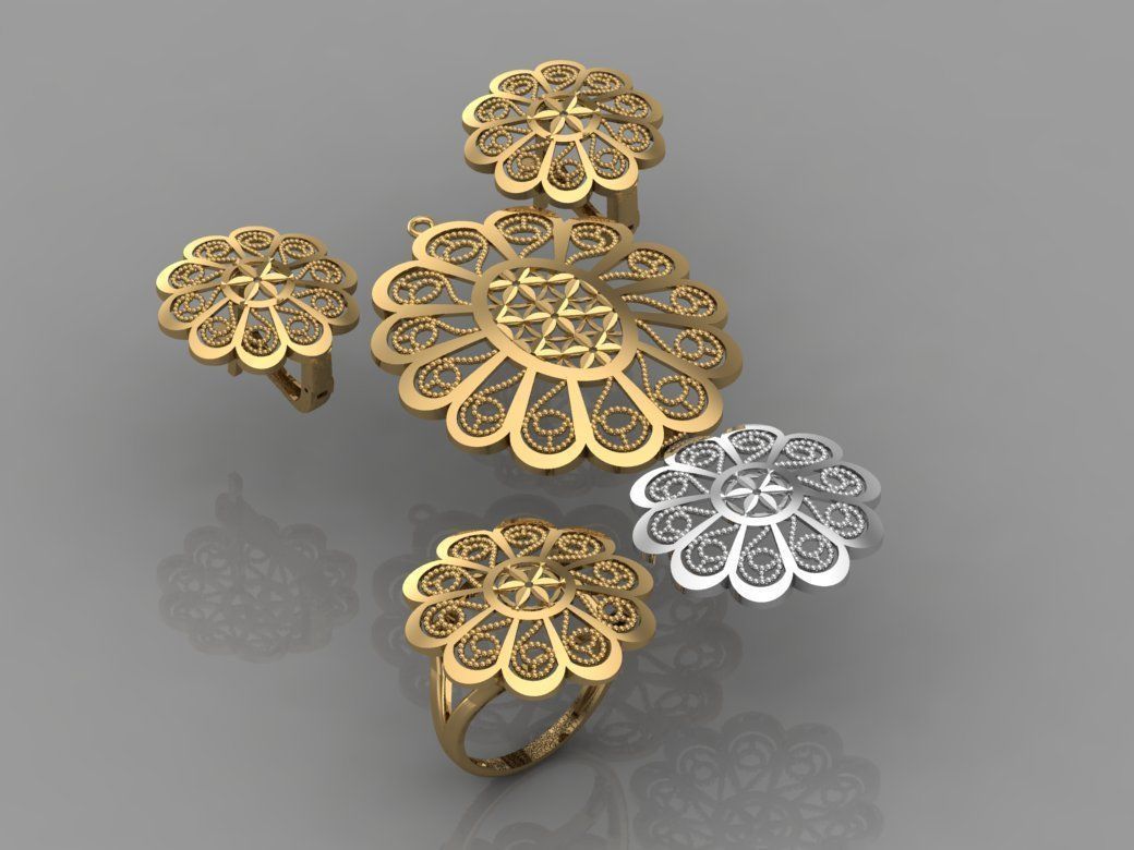 GC GOLD M0028- small set  3D print model_4