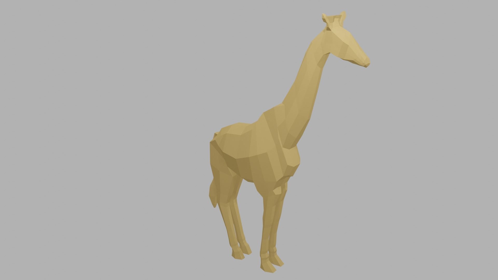 Low Poly Giraffe 3D model_11
