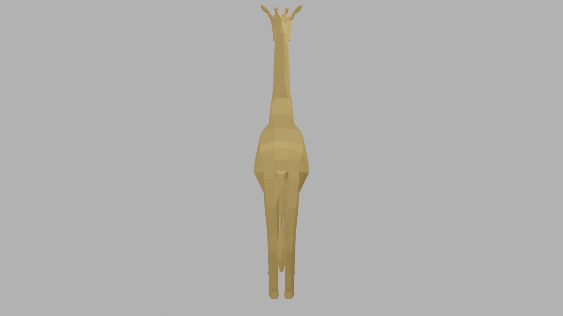 Low Poly Giraffe 3D model_15
