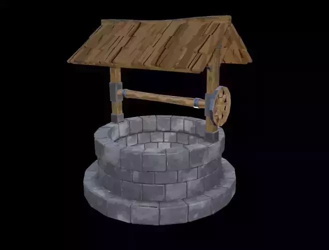 Game Ready Village Well Model  