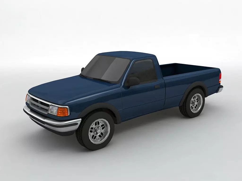 Small Pickup Truck 3D model