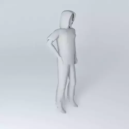 3d woman standing