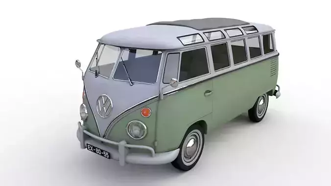 VOLKSWAGEN T1 SPLIT SCREEN 1967 3D model
